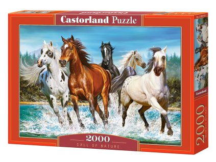21837 2 puzzle castorland 2000 dilku bezici kone