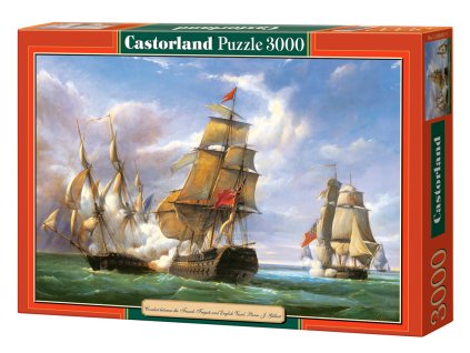 17799 2 puzzle castorland 3000 dilku kopie combat between the french frigate