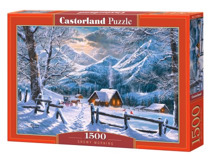 22539 3 puzzle castorland 1500 dilku zasnezene rano