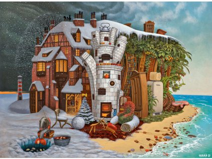 34494 puzzle castorland art collection 2000 dilku christmas eve madeira