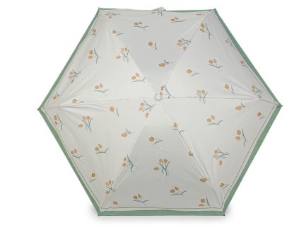 Dámský mini skládací deštník tulipány (Balení 1 ks, Varianta 1 pudrová)