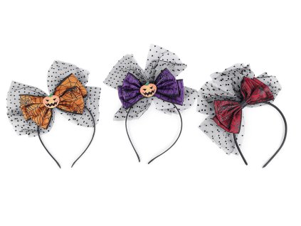 Čelenka do vlasů Halloween / čarodějnice (Balení 1 ks, Varianta 1 oranžová)