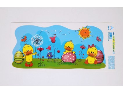 Dekorace okenní Kačenky v kvítí / 5733