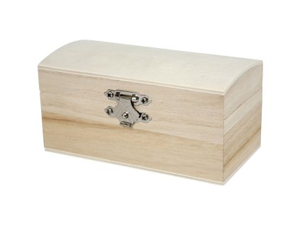 Dřevěná krabička se zaobleným víkem (11,5x5,8x5,8 cm)