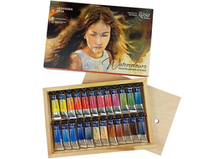 Sada akvarelových barev Rosa 24ks – Alexandra Bryksa (Barva Alexandra Bryksa)