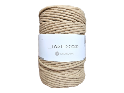 Sznurkowo MACRAMÉ (3mm) - CAPPUCCINO