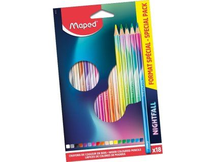 maped pastelky color peps nightfall 18 barev
