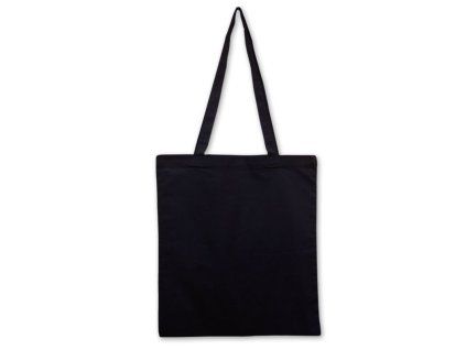 bavlnena taska cerna 135 gr 38x42 cm