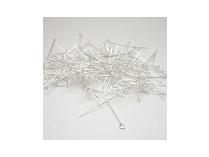 Ketlovací jehly 40 mm (50-1000ks) - stříbro