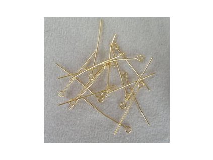 Ketlovací jehly 30 mm (50-1000ks) - zlato