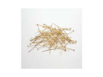 Ketlovací jehly 50 mm (50-1000ks) - zlato