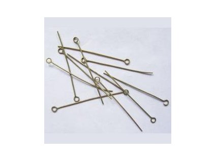 Ketlovací jehly 50 mm (50-1000ks) - staromosaz