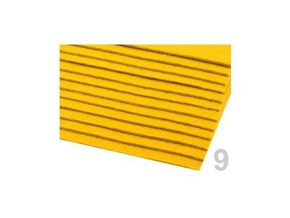 Plsť tl.2-3mm (20x30cm) - žlutá žloutková