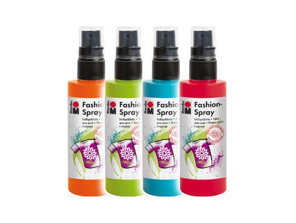 Marabu Fashion-Spray na textil (100ml) - 31 odstínů, základní i lesklé