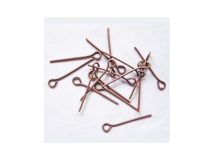 Ketlovací jehly 20 mm (50 - 1000ks) - staroměď