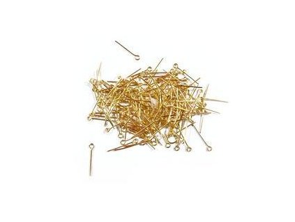 Ketlovací jehly 20mm (50-1000ks) - zlato