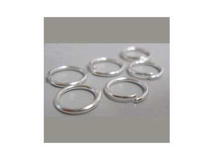 Spojovací kroužky pr.10 mm (50-1000ks) - stříbrná