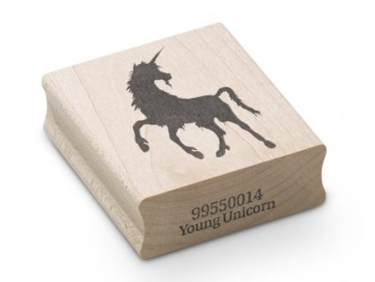 Enkaustické razítko - mladý jednorožec (52x38 mm)
