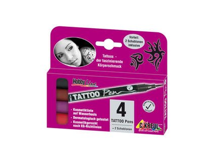 Tetovací fix Hobby Line - sada 4 odstínů