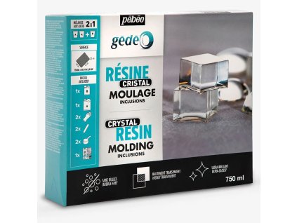 AKCE Křišťálová pryskyřice GEDEO (Pébeo) - sada 750 ml čirá
