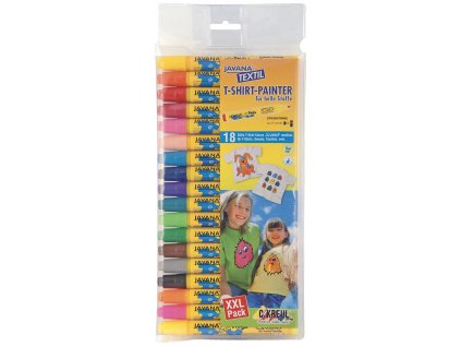 Fix na světlý textil Javana, hrot 2-4 mm - XXL sada 18 ks