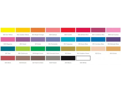 Barva na hedvábí a textil Jacquard Dye-Na-Flow (67 ml) - 30 odstínů