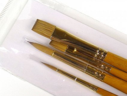 Sada přírodních štětců - t_brush sada č. 08 (4ks)