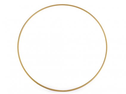 Kovový kruh (1ks) - zlatý, 6 velikosti
