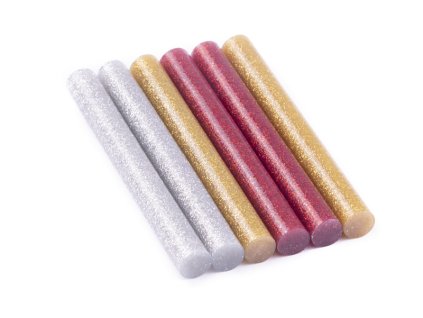 Tyčinky tavné glitrové 11mm, 6ks