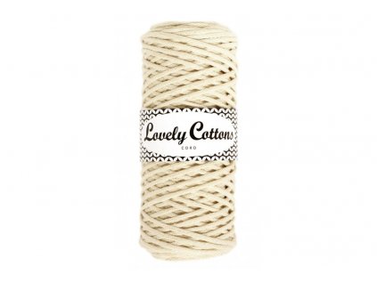 Lovely Cotton ŠŇŮRY - 3mm (100m) - NATURAL