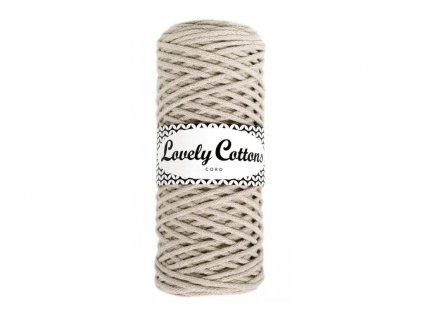 Lovely Cotton ŠŇŮRY - 3mm (100m) - CAPPUCCINO