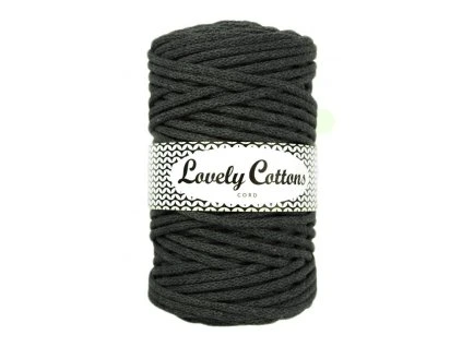 Lovely Cotton ŠŇŮRY - 5mm (100m) - GRAPHITE