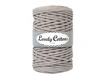 Lovely Cotton ŠŇŮRY - 5mm (100m) - GREY-PINK