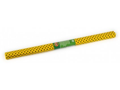 papir krepovy 9755 60 zluty cerne tecky max