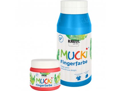 Prstové barvy C-KREUL Mucki (750 ml) - 12 odstínů