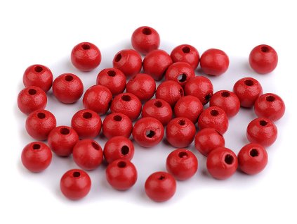 Dřevěné korálky Ø8 mm (Balení 20 g, Varianta 60 zelená sv.)