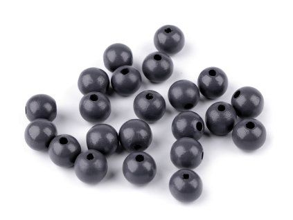 Dřevěné korálky Ø13 a 14 mm (Balení 20 g, Varianta 1 (Ø13 mm) bílá)