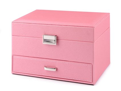 Šperkovnice 14x16x23 cm (Balení 1 ks, Varianta 2 růžová lesk)