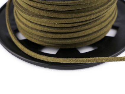 Řemínek imitace kůže šíře 3 mm (Balení 30 m, Varianta 3 černá)