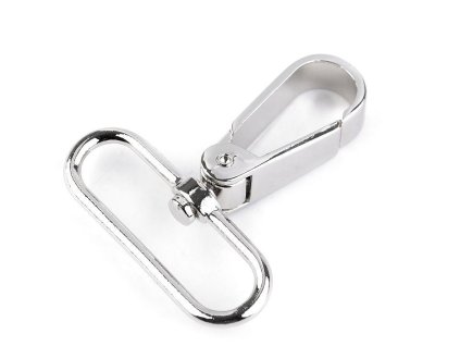 Kovová karabina otočná, průvlek 39 mm (Balení 2 ks, Varianta 2 staromosaz)