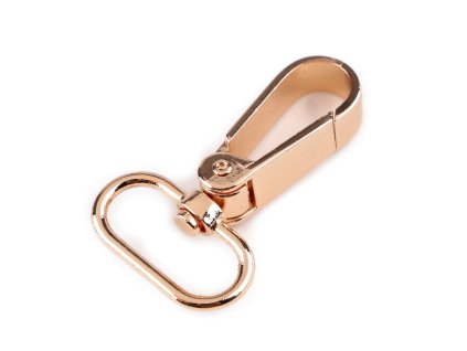 Kovová karabina otočná, průvlek 25 mm (Balení 2 ks, Varianta 1 nikl)