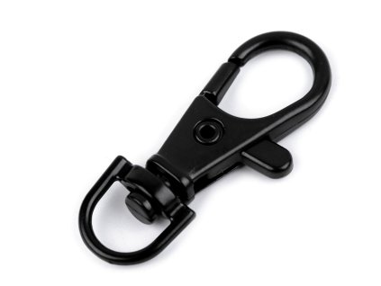 Kovová karabina otočná, průvlek 10 mm (Balení 4 ks, Varianta 1 nikl)