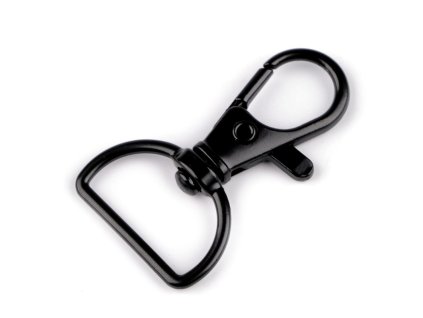 Kovová karabina otočná, průvlek 18 mm (Balení 5 ks, Varianta 1 nikl)