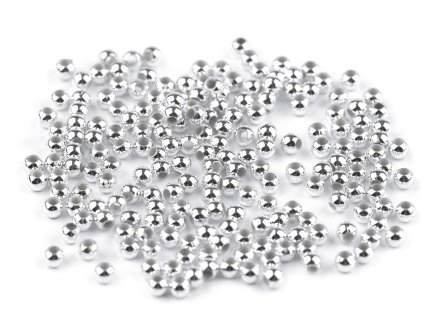 Plastové voskové korálky / perly Glance Metalic Ø4 mm (Balení 10 g, Varianta 2 zlatá sv.)