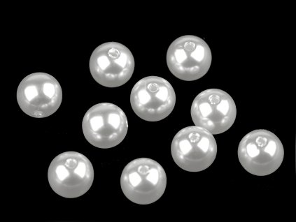 Plastové voskové korálky / perly Glance Ø10 mm (Balení 20 g, Varianta F59 modrá berlínská)