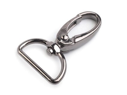 Kovová karabina otočná, průvlek 25 mm (Balení 1 ks, Varianta 1 nikl)