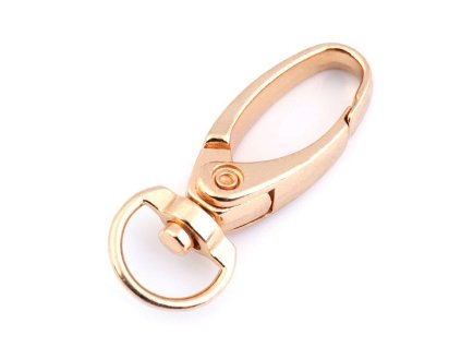 Kovová karabina otočná, průvlek 10 mm (Balení 2 ks, Varianta 1 nikl)