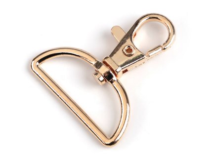 Kovová karabina otočná, průvlek 30 mm (Balení 1 ks, Varianta 1 nikl)