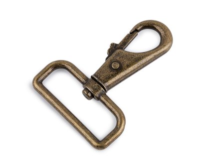 Kovová karabina otočná, průvlek 40 mm (Balení 1 ks, Varianta 1 černý lak)