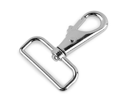 Kovová karabina otočná, průvlek 40 mm (Balení 1 ks, Varianta 1 černý lak)